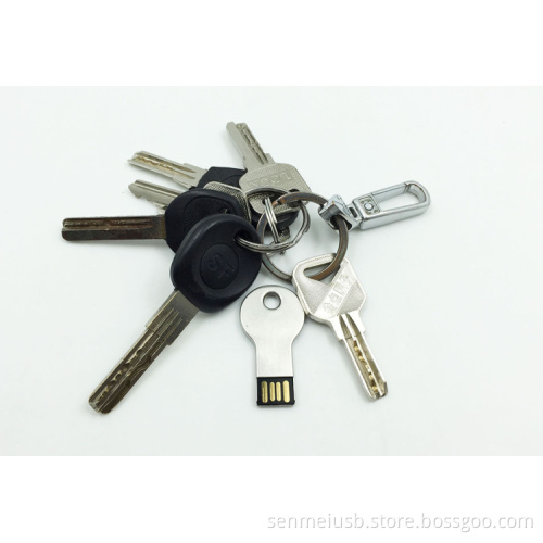 mini metal u disk usb flash drive key shape with custom logo